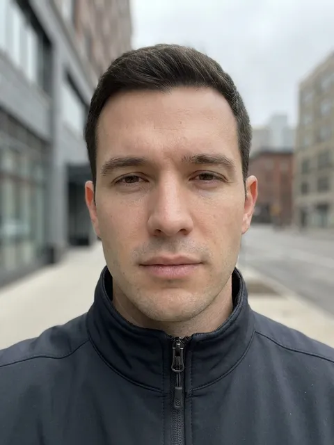 Outdoor arm's-length selfie